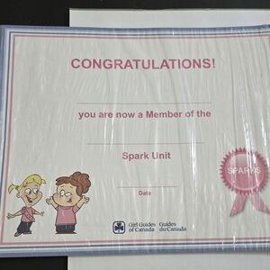 Vintage Girl Guides Of Canada & Sparks Member Certificate Set Of 12 Mixed